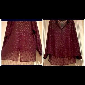 Burgundy blouse(18/20)